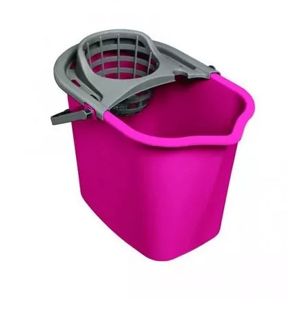 Ведро 10л,вставка отжим МОП,прямоугольное,носик для слива,пластик,070020/York