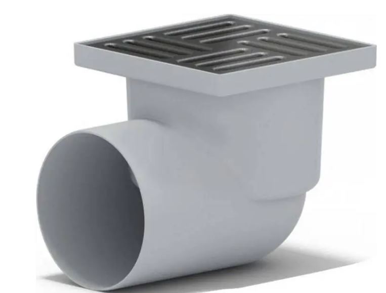 Трап горизонтальный, выпуск 110 мм, не регулируемый, решетка нержав. 150х150мм, сухой затвор АНИ TQ1112 (1/8)