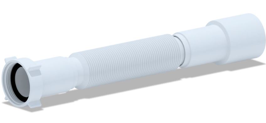 Гибкая труба 1 1/2" х Ø40/50мм, длина 366-776 мм, АНИ К106 (1/100)