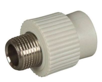 Муфта комбинированная нар.рез. 20х1/2" Damento серый (10/200)