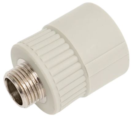 Муфта комбинированная нар.рез. 32х 1/2" Damento серый (5/180)