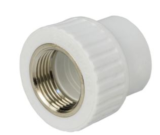 Муфта комбинированная разъёмная вн.рез. 25х 1/2" Damento белый (10/160)