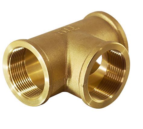 Тройник 25 (1") внутренняя/внутренняя/внутренняя резьба TIM TF444 (5/30)