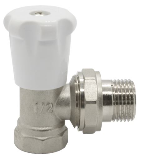 Вентиль ручной простой угловой 1/2" В-Н DORON (12/96)