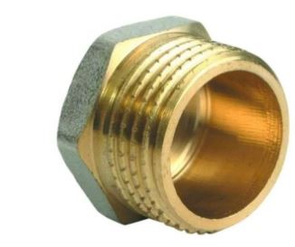 Заглушка 25 (1") наружная резьба TIM DT004 (10/200)