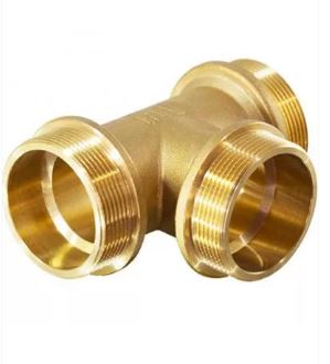 Тройник 15 (1/2") наружная/наружная/наружная резьба TIM TM222 (10/80)