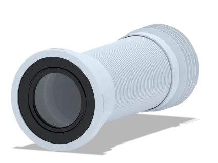 Гофра для унитаза D-110мм, длина 250-550 мм, армированная АНИ K928 (1/20)